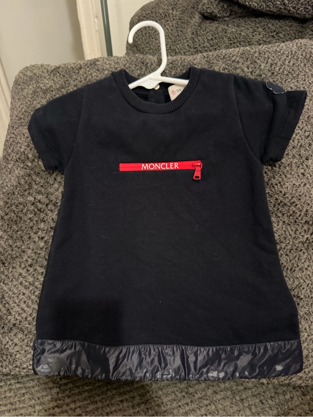Moncler Navy Short Sleeve Dress